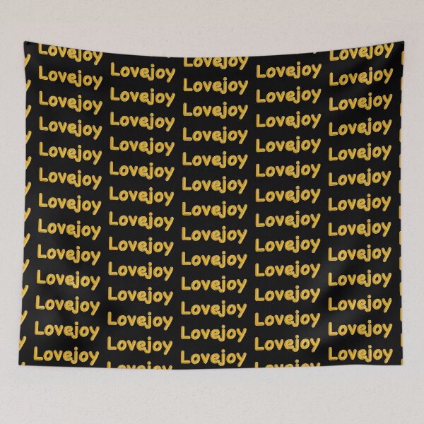 Item preview, Golden Balloon Foil Lovejoy Name Label - (Black) designed and sold by NormadWorld.