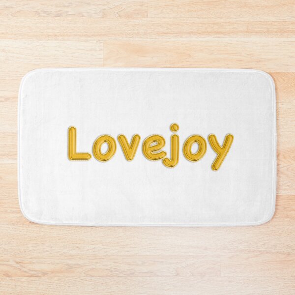 Item preview, Golden Balloon Foil Lovejoy Name Label designed and sold by NormadWorld.
