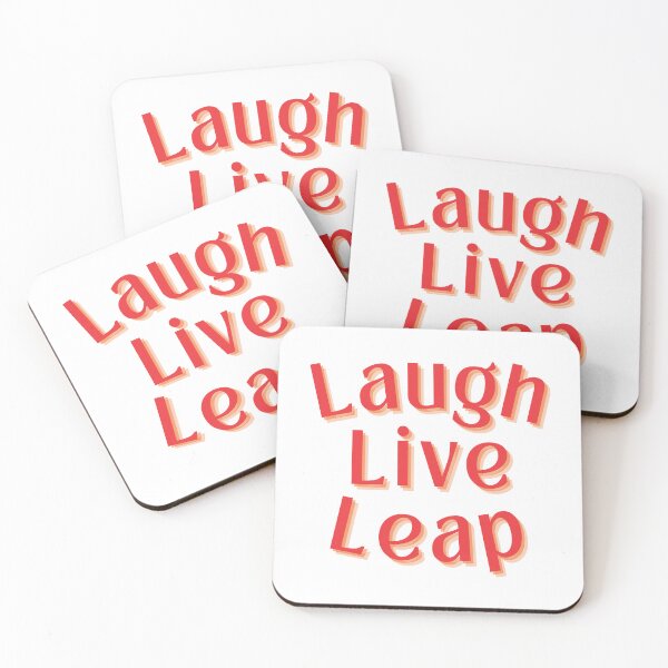 Item preview, Laugh Live Leap -  Motivation inspiration quotes designed and sold by EXproRIMENT.