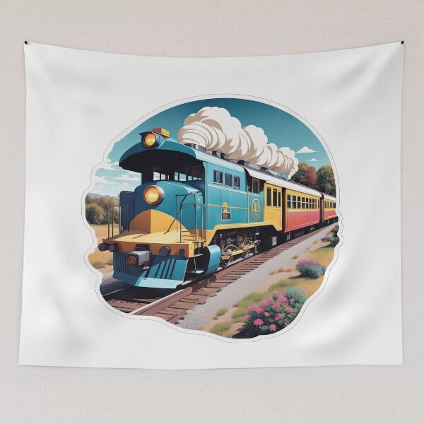 Item preview, Colorful Train Locomotive  Design designed and sold by Bilisik.