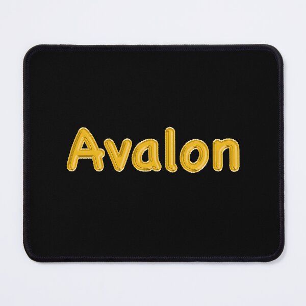 Item preview, Golden Balloon Foil Avalon Name Label - (Black) designed and sold by NormadWorld.