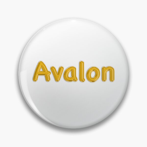 Artikelvorschau, Goldenes Ballonfolien-Avalon-Namensschild entworfen und verkauft von NormadWorld.