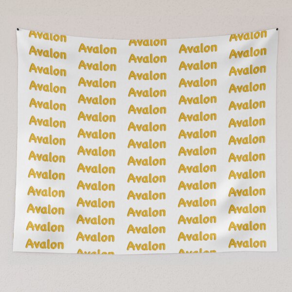 Aperçu de l'œuvre Étiquette Nominative Avalon en Feuille de Ballon d'Or créée et vendue par NormadWorld.