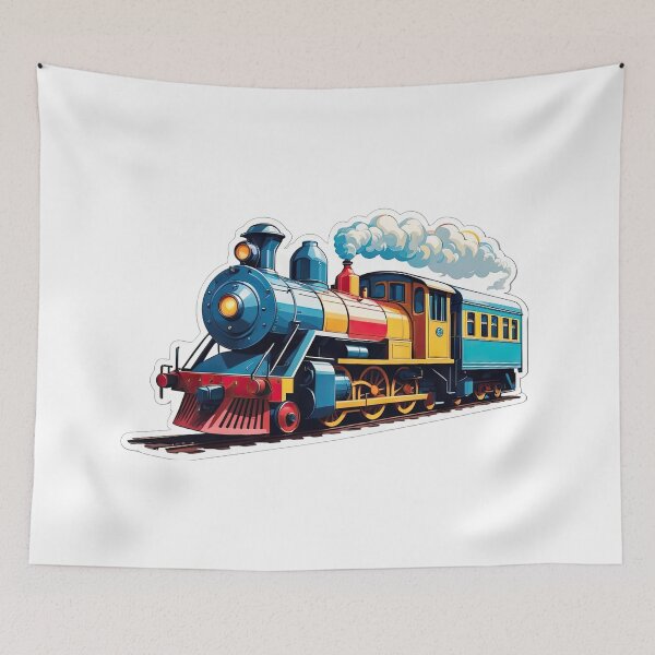 Item preview, Colorful Train Locomotive  Design designed and sold by Bilisik.