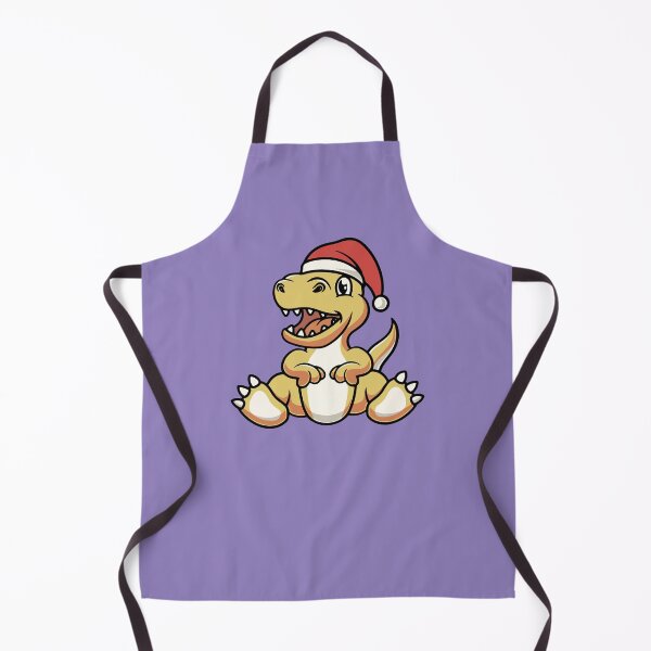 Item preview, Cute t rex with christmas hat cartoon illustration designed and sold by cubbone.