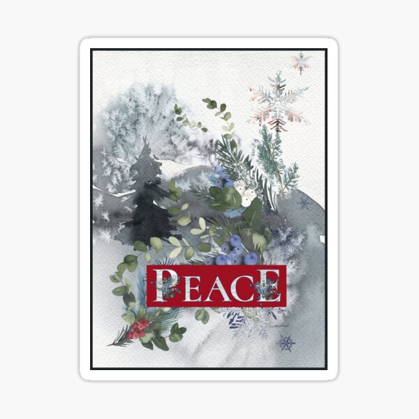 Peace in the Mountains Sticker