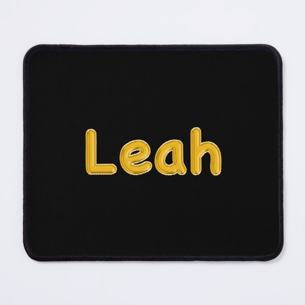 Item preview, Golden Balloon Foil Leah Name Label - (Black) designed and sold by NormadWorld.