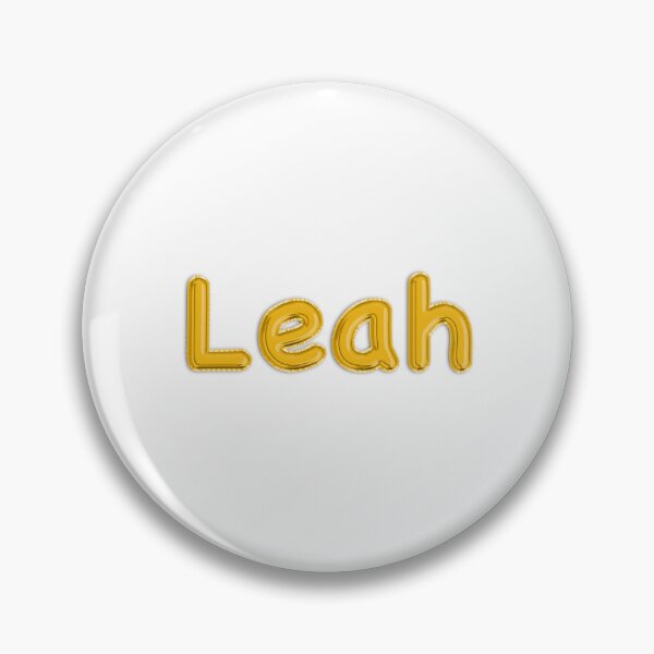 Item preview, Golden Balloon Foil Leah Name Label designed and sold by NormadWorld.