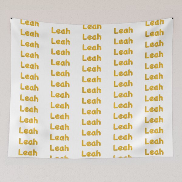 Item preview, Golden Balloon Foil Leah Name Label designed and sold by NormadWorld.