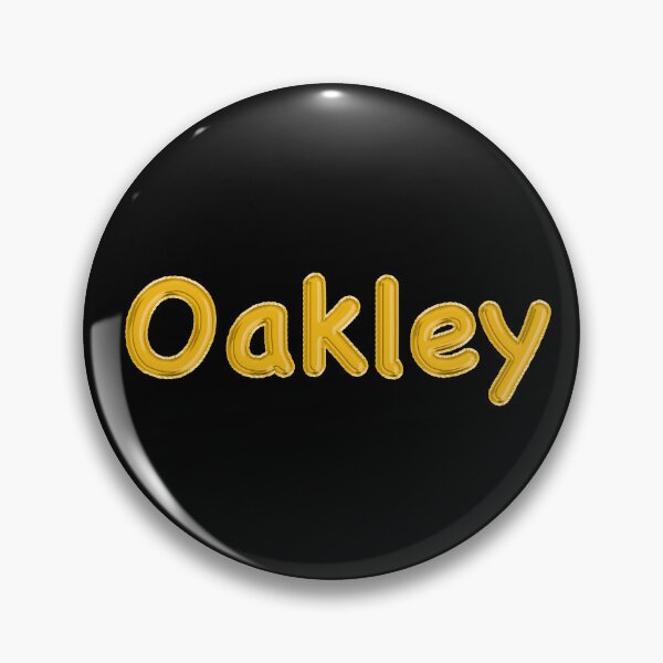 Item preview, Golden Balloon Foil Oakley Name Label - (Black) designed and sold by NormadWorld.
