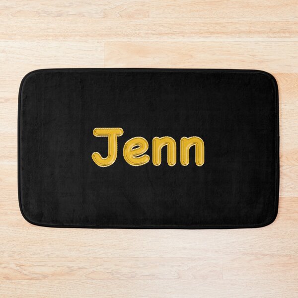 Item preview, Golden Balloon Foil Jenn Name Label - (Black) designed and sold by NormadWorld.