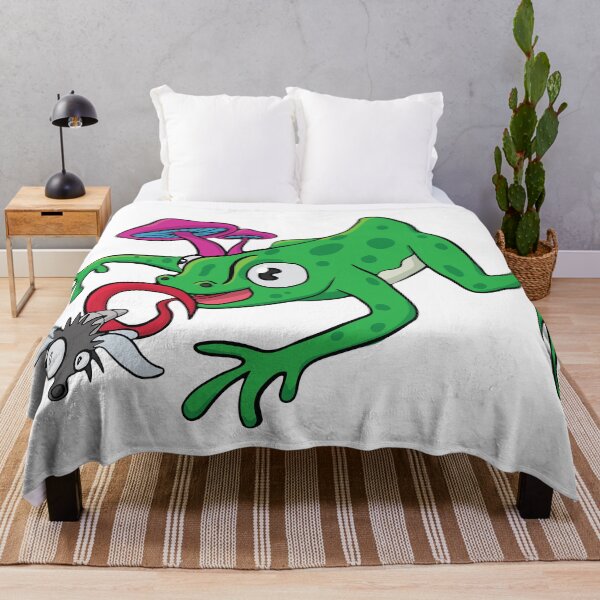 Item preview, Green Frog Eating Fly designed and sold by DesignEvolved.