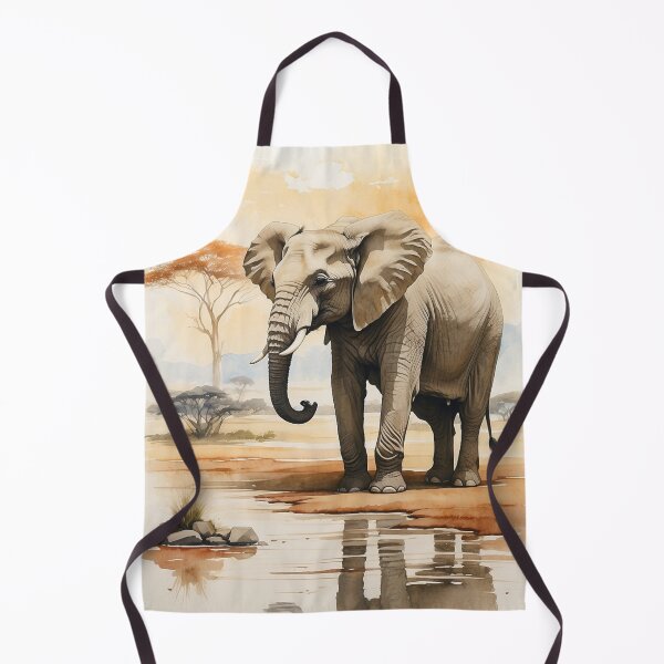 Item preview, 004 Cute Elephant in a Serengeti Scene designed and sold by Alexis Art Collection.