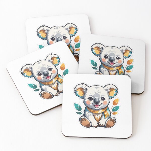 Item preview, Colorful Smiling Koala Cub designed and sold by Bilisik.