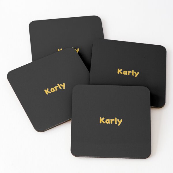 Item preview, Golden Balloon Foil Karly Name Label - (Black) designed and sold by NormadWorld.