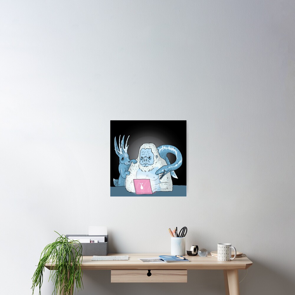Logo Free Art Cryptid Addicted Poster