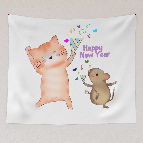 Item preview, Cat Lover | Mouse Lover - New Year moment designed and sold by FennyWijayaMomo.