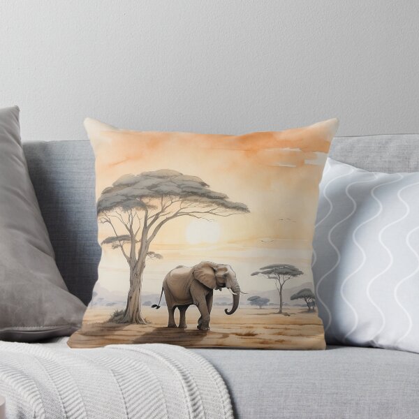 Item preview, 005 Cute Elephant in a Serengeti Scene designed and sold by Alexis Art Collection.
