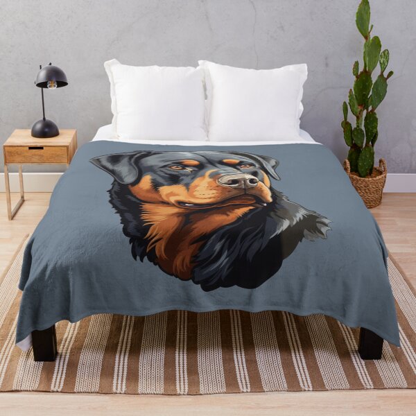 Artikelvorschau, Selbstbewusste Rottweiler-Nahaufnahme in realistischer digitaler Illustration entworfen und verkauft von solrevolver.