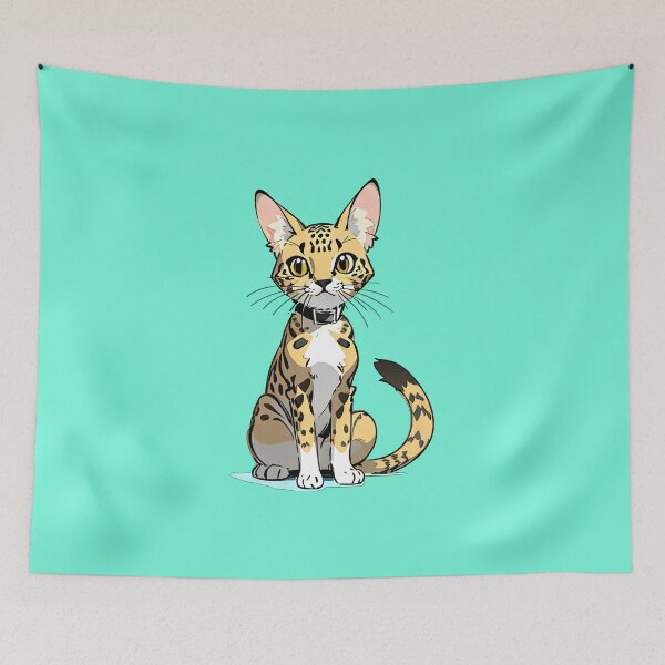 Item preview, Cartoon Savannah Cat designed and sold by Bilisik.