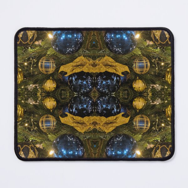 Item preview, King’s Blue & Gold Baubles Photo Pattern designed and sold by vallisrowe.