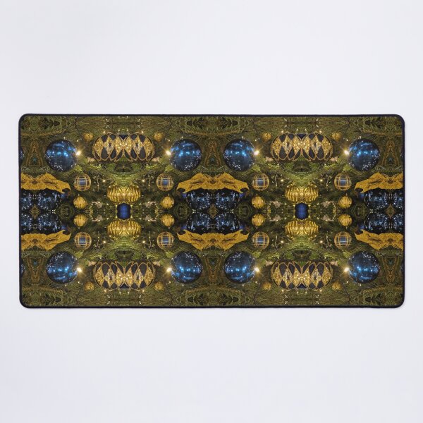 Item preview, King’s Blue & Gold Baubles Photo Pattern designed and sold by vallisrowe.
