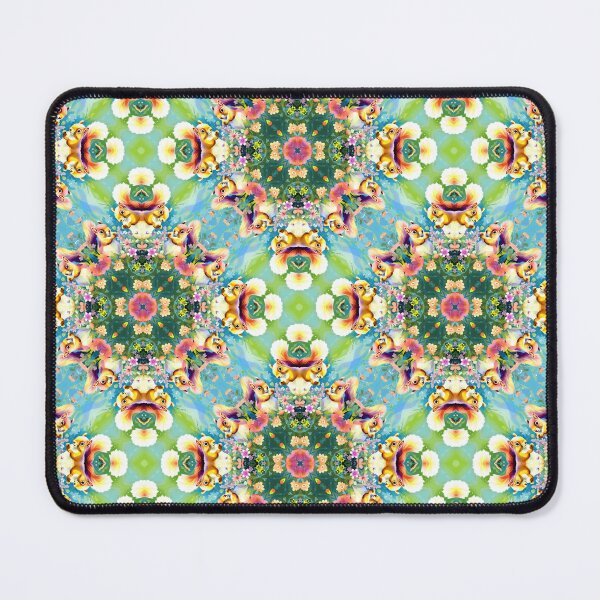 Item preview, Abstract Squirrels and Wildflowers Seamless Pattern designed and sold by Petalandfur.