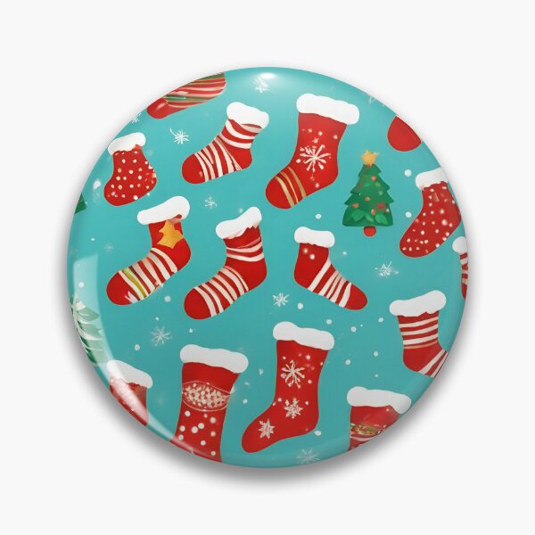 Item preview, Christmas Socks Pattern designed and sold by DigiDreamyArt.