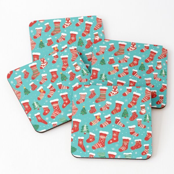Item preview, Christmas Socks Pattern designed and sold by DigiDreamyArt.