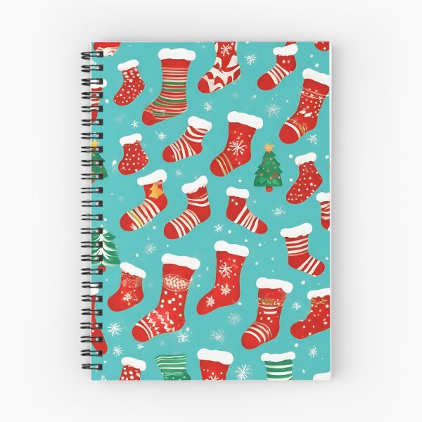Item preview, Christmas Socks Pattern designed and sold by DigiDreamyArt.