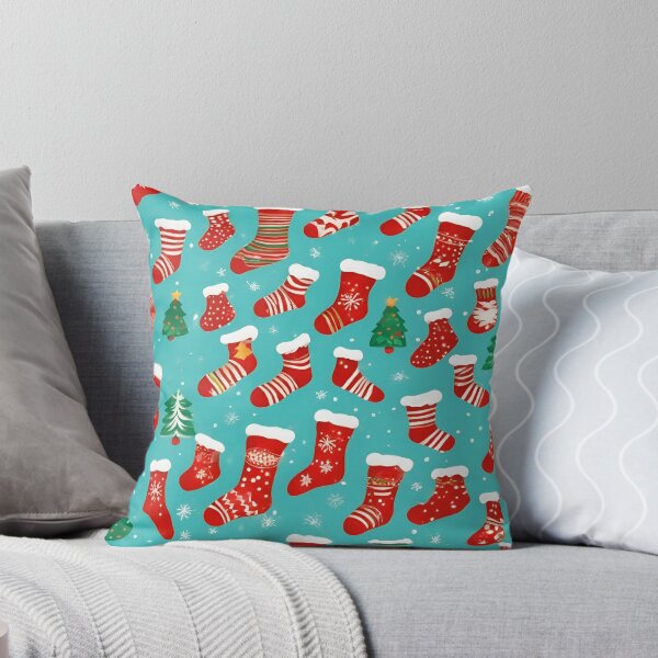 Item preview, Christmas Socks Pattern designed and sold by DigiDreamyArt.
