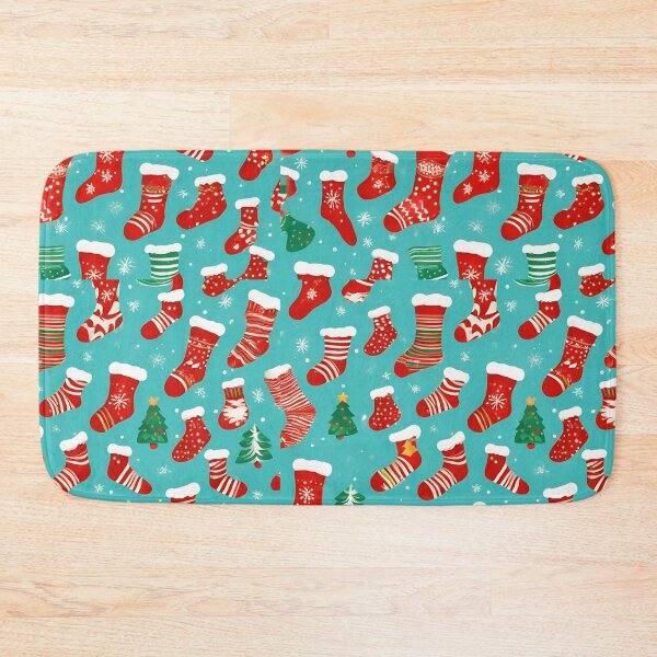 Item preview, Christmas Socks Pattern designed and sold by DigiDreamyArt.