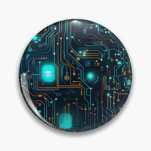 Item preview, Blue Circuit Board Electronic Pattern designed and sold by NikkofTime.