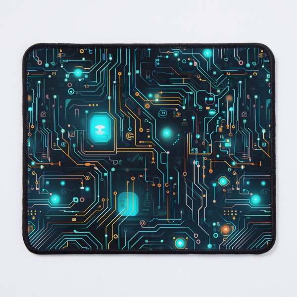 Item preview, Blue Circuit Board Electronic Pattern designed and sold by NikkofTime.