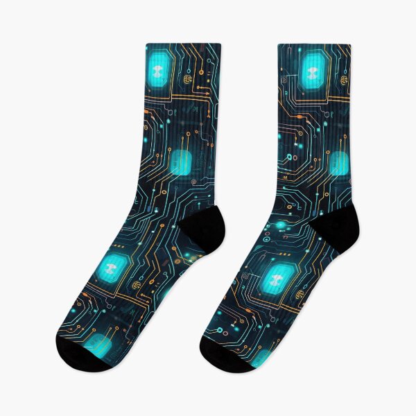 Item preview, Blue Circuit Board Electronic Pattern designed and sold by NikkofTime.