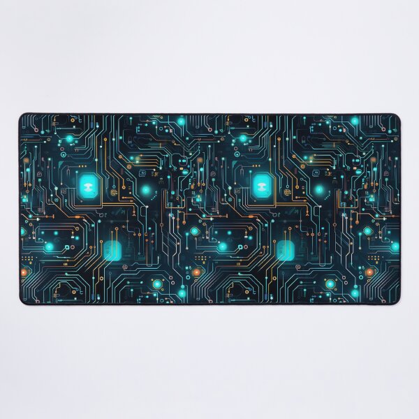 Item preview, Blue Circuit Board Electronic Pattern designed and sold by NikkofTime.