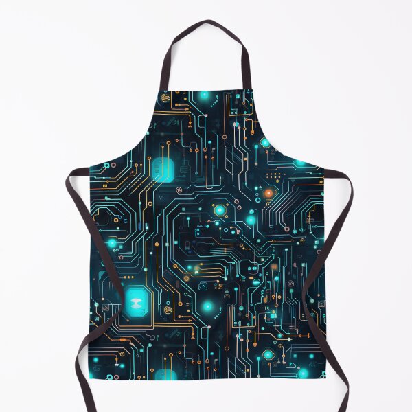 Item preview, Blue Circuit Board Electronic Pattern designed and sold by NikkofTime.