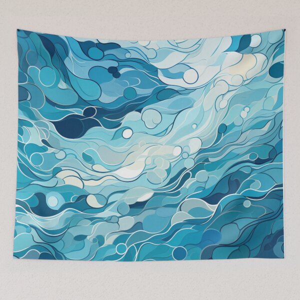 Item preview, blue water pattern  designed and sold by SkyEditor.