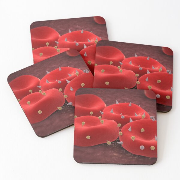 Item preview, STK701240H-Red blood cells with antigens. designed and sold by StocktrekImages.
