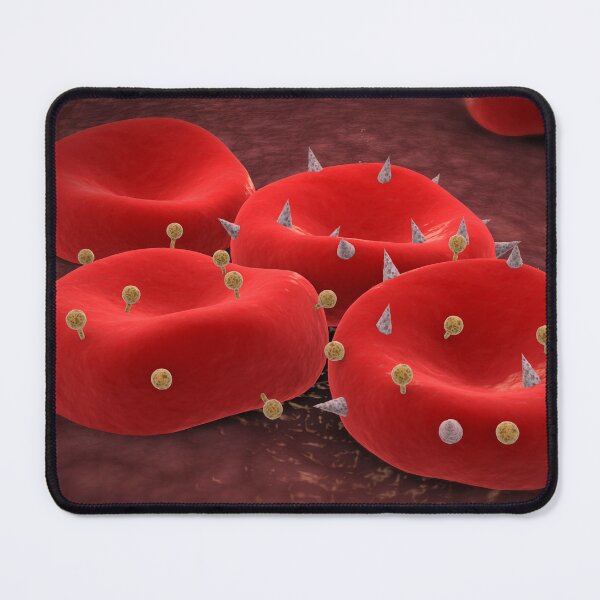 Item preview, STK701240H-Red blood cells with antigens. designed and sold by StocktrekImages.