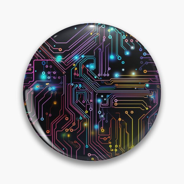 Item preview, Colorful Rainbow Circuit Board Technology Pattern designed and sold by NikkofTime.