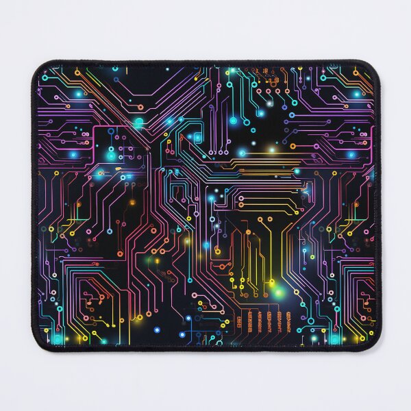 Item preview, Colorful Rainbow Circuit Board Technology Pattern designed and sold by NikkofTime.