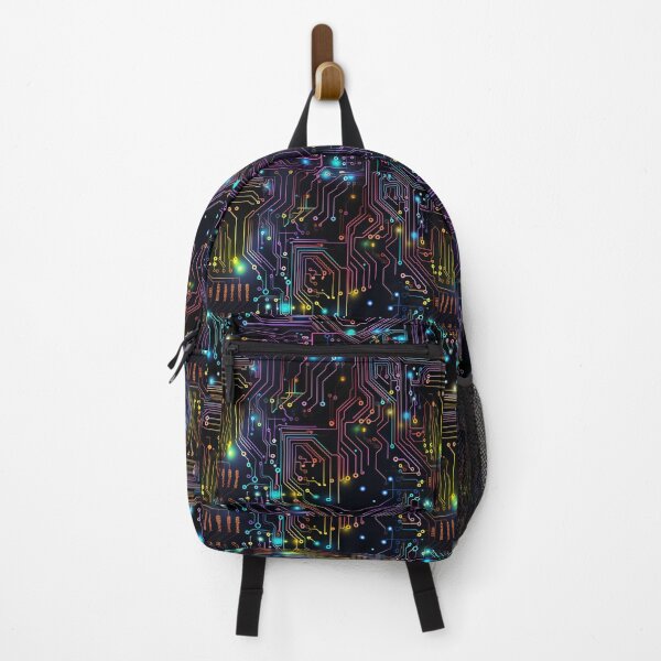 Item preview, Colorful Rainbow Circuit Board Technology Pattern designed and sold by NikkofTime.