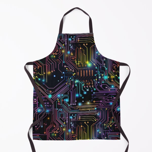 Item preview, Colorful Rainbow Circuit Board Technology Pattern designed and sold by NikkofTime.
