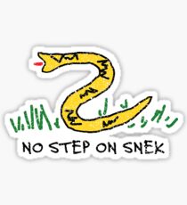 No Step On Snek Gadsden Flag Danger Noodle Funny Parody Sticker Vintage Sticker