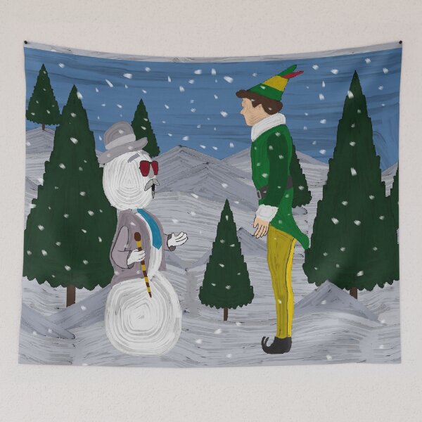 Item preview, (painted) buddy and leon the snowman talking about life designed and sold by Soulfate.
