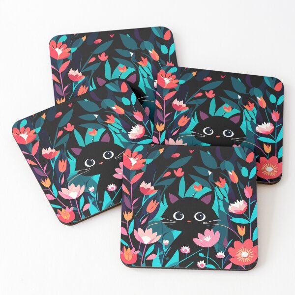 Item preview, floral cat designed and sold by ururuty.
