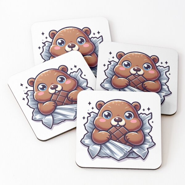 Item preview,  marmot with chocolate designed and sold by MiroArtAbstra.
