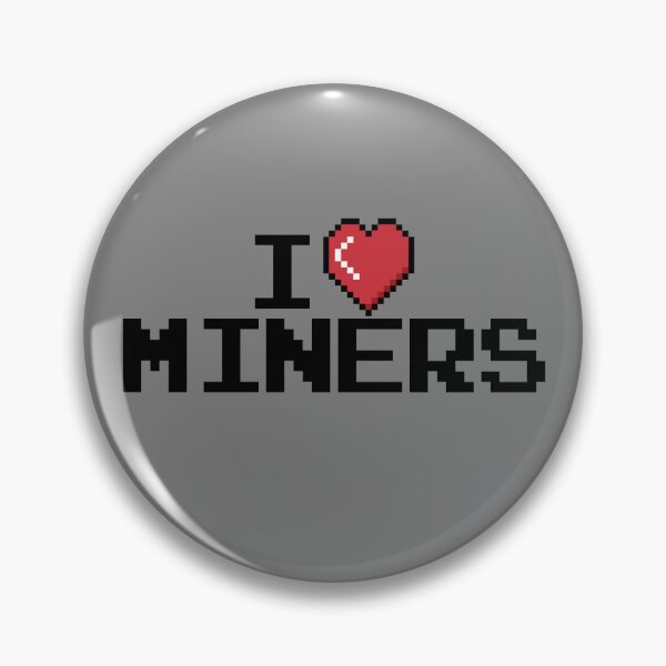 Item preview, I Love Miners Red Heart Funny Mining Gamer I Love Miners Gear designed and sold by DynamicDesign.