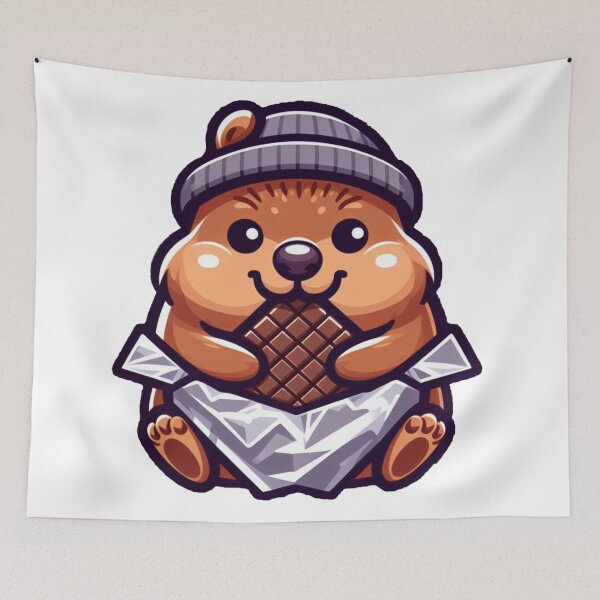 Item preview,  marmot with chocolate designed and sold by MiroArtAbstra.